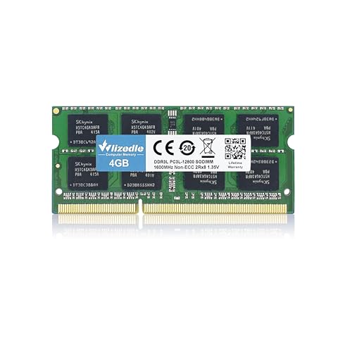 DDR3/DDR3L Laptop Memory RAM 4GB 1600MHz CL11 SO-DIMM Wlizedle PC Arbeitsspeicher PC3-12800/PC3L-12800 204-Pin 1.35V/1.5V Non-ECC Unbuffered 2Rx8 Upgrade Notebook Speicher Modul für Subnotebook, Grün von Wlizedle