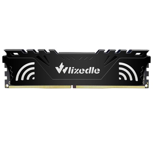 Wlizedle DDR4 3600MHz XMP 2.0 Desktop Memory RAM 16GB CL18 U-DIMM PC Computer Arbeitsspeicher PC4-28800 288-Pin 1.35V Non-ECC 2Rx8 Upgrade Desktop Speicher für Heimcomputer, Schwarz Wlizedle DDR4 3600MHz XMP 2.0 Desktop Memory RAM 16GB CL18 U-DIMM PC Computer Arbeitsspeicher PC4-28800 288-Pin 1.35V Non-ECC 2Rx8 Upgrade Desktop Speicher für Heimcomputer, Schwarz von Wlizedle