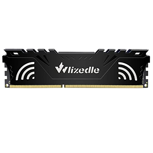 Wlizedle DDR3 Desktop Memory RAM 4GB 1600MHz CL11 U-DIMM PC Computer Arbeitsspeicher PC3-12800 240-Pin 1.5V Non-ECC Unbuffered 2Rx8 Dual Rank Upgrade Desktop Speicher Modul für Rechner, Schwarz Wlizedle DDR3 Desktop Memory RAM 4GB 1600MHz CL11 U-DIMM PC Computer Arbeitsspeicher PC3-12800 240-Pin 1.5V Non-ECC Unbuffered 2Rx8 Dual Rank Upgrade Desktop Speicher Modul für Rechner, Schwarz von Wlizedle