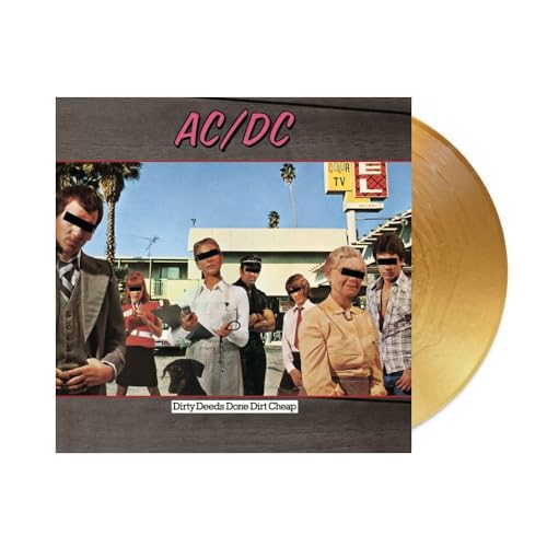 AC/DC - Dirty Deeds Done Dirt Cheap 50th Anniversary Exclusive Limited Gold Color Vinyl Rock LP von Wm Excl