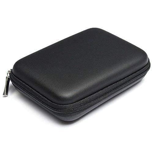 Externer Speicher Hard Case HDD SSD Tasche Für 2.5 Festplatte Power Bank USB Kabel Schwarz Bank Ladegerät Kopfhörer Hüllen Power Kopfhörer von Wmool