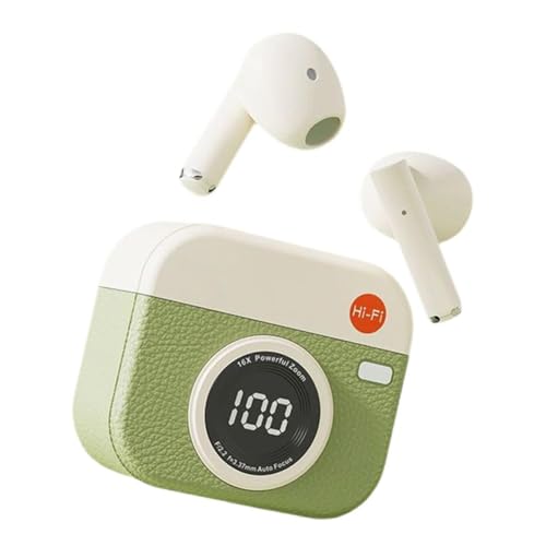 Wmool Retro Kamera Kopfhörer In-Ear LED Bildschirm Bluetooth Ohrhörer mit HiFi Anruf Stereo HD Kopfhörer Wmool Retro Kamera Kopfhörer In-Ear LED Bildschirm Bluetooth Ohrhörer mit HiFi Anruf Stereo HD Kopfhörer von Wmool