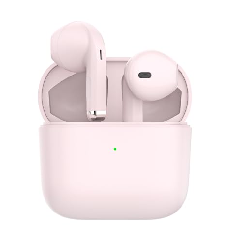 Bluetooth Kopfhörer,In-Ear Drahtlose Kabellose Kopfhörer,Noise-Cancelling-Kopfhörer für immersiven Klang,42 Stunden IPX7 Wasserdicht Smart Touch Wireless Kopfhörer,für iPhone (Rosa-Blue Pods) von Wnaldc