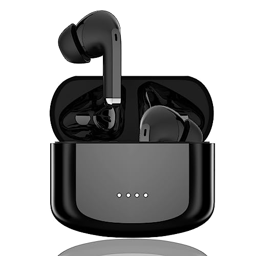 Wnaldc Bluetooth Kopfhörer In-Ear Drahtlose Kabellose Kopfhörer,mit automatischer Rauschunterdrückung,Kopfhörer mit 4 Mikrofonen,42 Stunden Spielzeit,Tiefe Bässe,mit Silikon-Etui,für iPhone/Android von Wnaldc