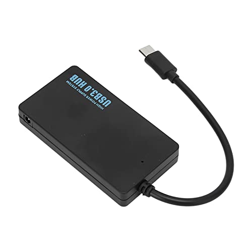Wnesy 4-Port USB 3.0 Type-C Hub Gute Wärmeableitung Ultradünner USB 3.0 Hub mit Tastatur von Wnesy