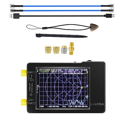 Original 50 kHz ~ 6,3 GHz LiteVNA 2,8 Zoll Display Vektor Netzwerk Analyzer HF VHF UHF Antenne von WnewTools