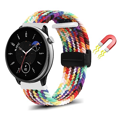 WoPail 20mm Armband Geflochtenes Magnetisch für Amazfit Active 2/Amazfit Active/Amazfit GTR Mini/GTS 4 Ersatzarmband Nylon Herren Damen Sport Ersatz Armbänder für Amazfit GTS 4 Mini Regenbogen WoPail 20mm Armband Geflochtenes Magnetisch für Amazfit Active 2/Amazfit Active/Amazfit GTR Mini/GTS 4 Ersatzarmband Nylon Herren Damen Sport Ersatz Armbänder für Amazfit GTS 4 Mini Regenbogen von WoPail