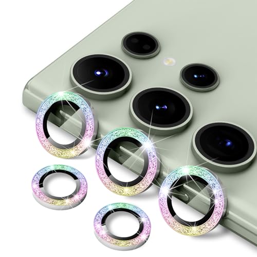 WoPail Kameraschutz Kompatibel mit Samsung Galaxy S25 Ultra, Glitzer Kameraschutz, HD-Klarheit 9H Gehärtetem Glas Kratzfest Individuell Metallring Kamera Panzerglas für Galaxy S25 Ultra Bunt WoPail Kameraschutz Kompatibel mit Samsung Galaxy S25 Ultra, Glitzer Kameraschutz, HD-Klarheit 9H Gehärtetem Glas Kratzfest Individuell Metallring Kamera Panzerglas für Galaxy S25 Ultra Bunt von WoPail