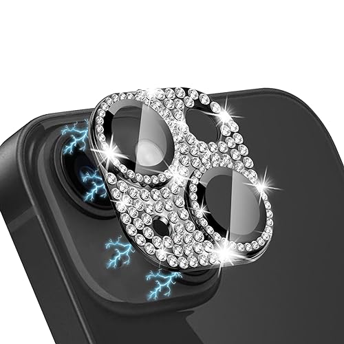 WoPail Glitzer Kameraschutz für iPhone 15/iPhone 15 Plus, Bling Diamant Kamera Cover Aluminiumlegierung Objektivschutz 9H Härte Gehärtetes Glas Kamera Linse Schutzfolie für iPhone 15/15 Plus Schwarz WoPail Glitzer Kameraschutz für iPhone 15/iPhone 15 Plus, Bling Diamant Kamera Cover Aluminiumlegierung Objektivschutz 9H Härte Gehärtetes Glas Kamera Linse Schutzfolie für iPhone 15/15 Plus Schwarz von WoPail