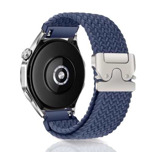 WoPail Nylon Armband für Huawei Watch GT 5/Watch GT 5 Pro 46mm, 22mm Verstellbares Geflochten Nylon Sport Ersatz Armband Fallschirmschnalle für Huawei Watch GT4/Huawei Watch 4 46mm - Blau WoPail Nylon Armband für Huawei Watch GT 5/Watch GT 5 Pro 46mm, 22mm Verstellbares Geflochten Nylon Sport Ersatz Armband Fallschirmschnalle für Huawei Watch GT4/Huawei Watch 4 46mm - Blau von WoPail