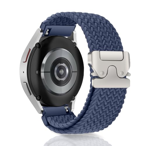 WoPail Nylon Armband für Samsung Galaxy Watch 7/FE/6/5/4 40mm 44mm, 20mm Verstellbares Geflochten Sport Ersatz Armband Fallschirmschnalle für Galaxy Watch 6 Classic - Blau WoPail Nylon Armband für Samsung Galaxy Watch 7/FE/6/5/4 40mm 44mm, 20mm Verstellbares Geflochten Sport Ersatz Armband Fallschirmschnalle für Galaxy Watch 6 Classic - Blau von WoPail
