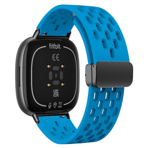 WoPail Silikon Armband Magnetisch Kompatibel mit Fitbit Versa 4/Fitbit Versa 3/Fitbit Sense 2/Fitbit Sense Herren Damen ErsatzArmband Sport Uhrenarmband für Fitbit Versa 4/Fitbit Versa 3 Blau WoPail Silikon Armband Magnetisch Kompatibel mit Fitbit Versa 4/Fitbit Versa 3/Fitbit Sense 2/Fitbit Sense Herren Damen ErsatzArmband Sport Uhrenarmband für Fitbit Versa 4/Fitbit Versa 3 Blau von WoPail