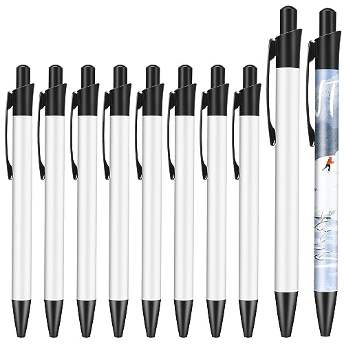 Wobekuy 10 Stück Sublimationsstiftrohling mit Schrumpffolie, Wärmeübertragungsstift, beschichteter Aluminiumrohrkörper, Sublimationskugelschreiber, personalisierter Stift für Heimwerker, Büro, Schule. Wobekuy 10 Stück Sublimationsstiftrohling mit Schrumpffolie, Wärmeübertragungsstift, beschichteter Aluminiumrohrkörper, Sublimationskugelschreiber, personalisierter Stift für Heimwerker, Büro, Schule. von Wobekuy
