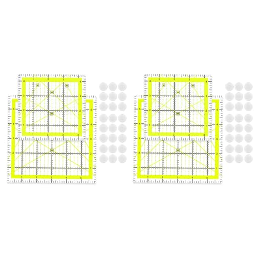 Patchwork Lurer Vorlage Acryl Quilt Lineal Fabric Schnittanlurer Zum Quilten Nähen Doppeltfarbene Netzleitungen von Woedpez
