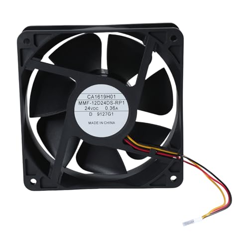 Woedpez Lüfter Mit Alarmfunktion MMF 12D24DSRP1 12x12CM 12CM Lüftergeschwindigkeitsmessung Zum Schutz Vor Überhitzung Von Computern/Servern von Woedpez