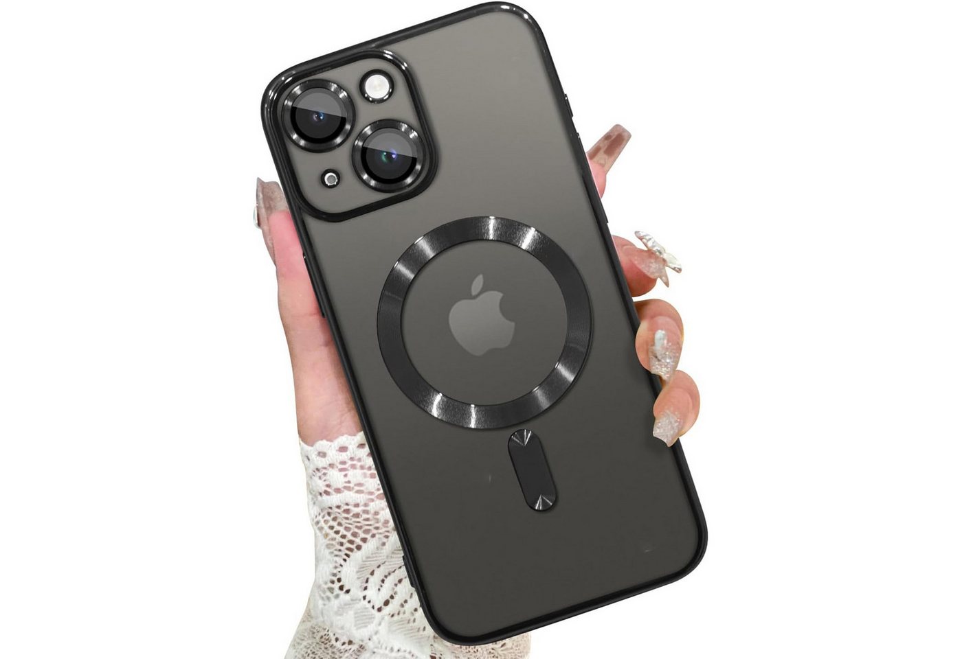 Wörleonline Handyhülle für Apple iPhone 13 mit integriertem Kameraschutz, TPU Schutzhülle, MagSafe kompatible Hülle von Wörleonline
