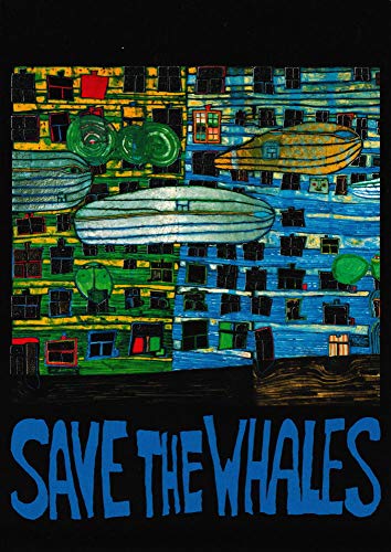Wörner Verlag Kunstkarte Hundertwasser SAVE THE WHALES von Wörner Verlag