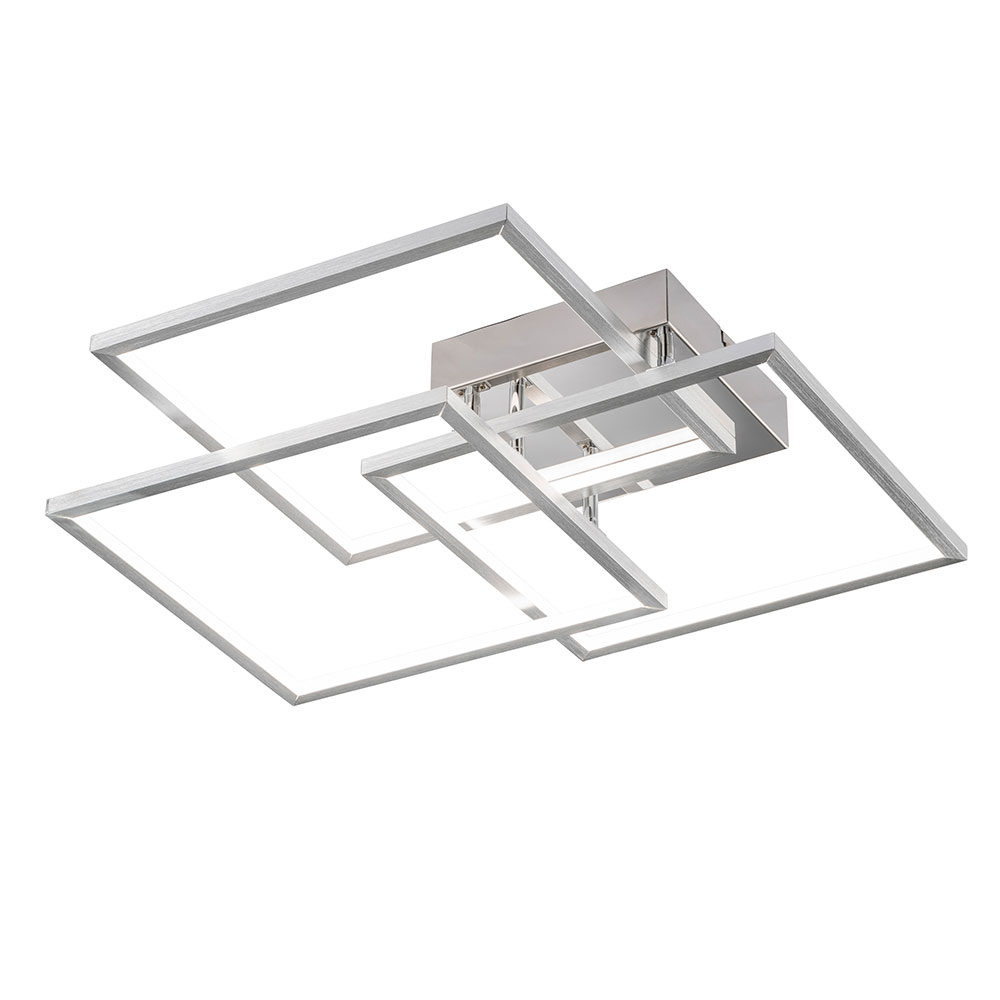 LED Deckenleuchte, silber, warmweiß, L 48 cm, MANAS von Wofi