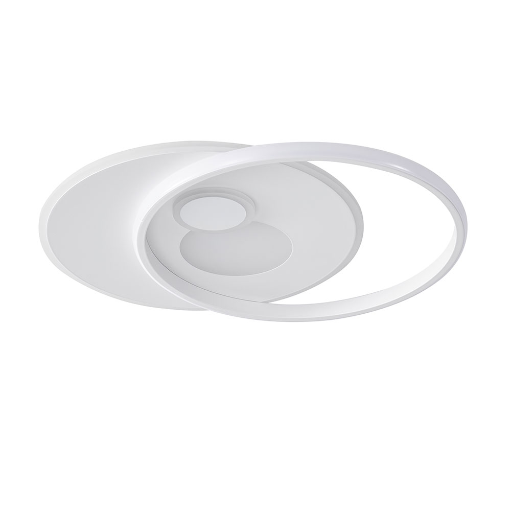LED Deckenleuchte weiß, dimmbar, Fernbedienung CCT, L 52 cm von Wofi
