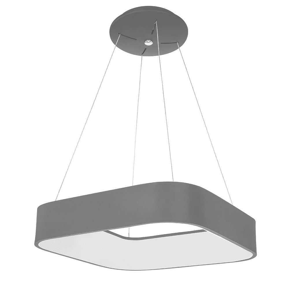 LED Pendellampe, Höhenverstellbar, grau, H 150cm, GRAND von Wofi