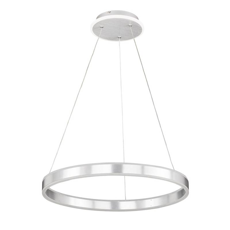 LED Pendelleuchte, Metall, Dimmbar, silber, H 150cm von Wofi