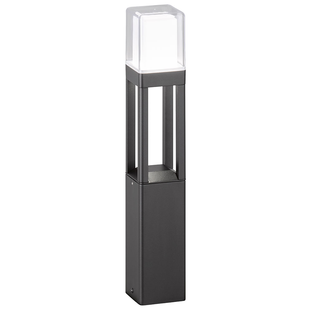 LED Stehleuchte, IP54, Metall, schwarz, klar, H 50cm von Wofi