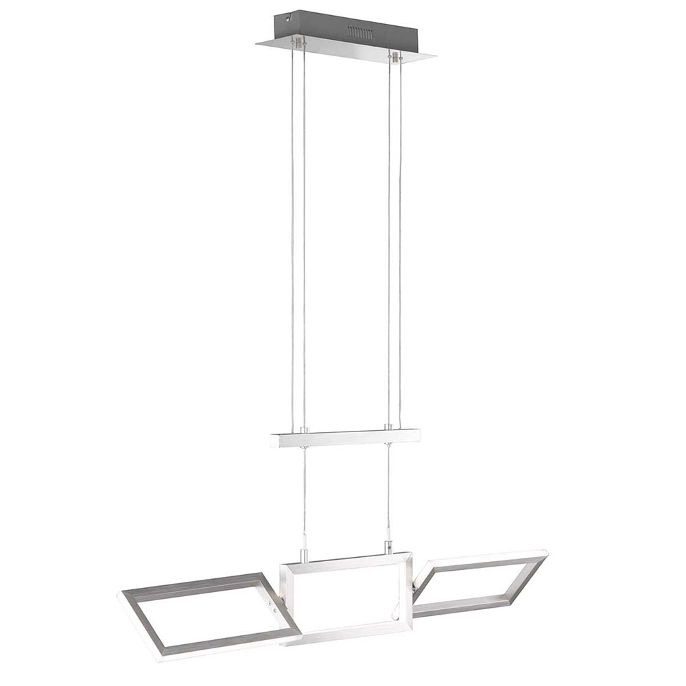 LED Zugpendelleuchte, ALU, Elemente beweglich, L 81,5 cm von Wofi