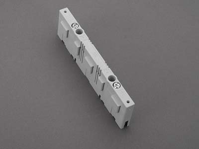 Wohner 01272 Bus Bar Unterstützung, 3 Phasen + N + E mit Ende für Bus Bars 12 mm x 5 mm, 3 Pol, 12 mm x 10 mm (10 Stück) von Wohner