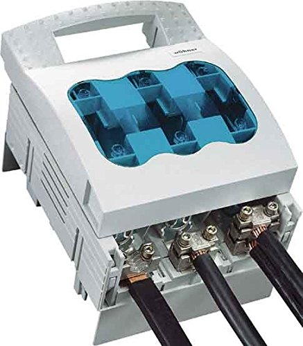 Wohner 33602 NH Sicherung switch-disconnector, bus-mounting, M10 Anschluss Schraube, unten/oben ausgehendem Terminal, 400 Amp, Größe 2 Wohner 33602 NH Sicherung switch-disconnector, bus-mounting, M10 Anschluss Schraube, unten/oben ausgehendem Terminal, 400 Amp, Größe 2 von Wohner