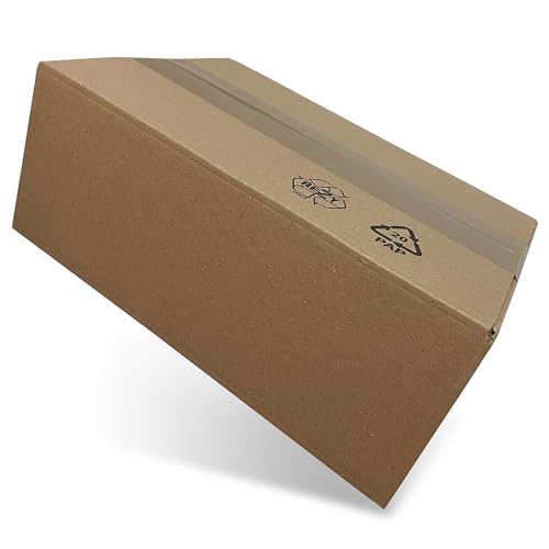 Wohnkult Karton Faltkarton Versandkarton Schachtel Versandschachtel Verpackung 6 Größen (2 | 255 x 180 | 110 mm, 100, Stück) von Wohnkult