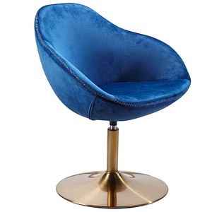 WOHNLING Besuchersessel WL5.920 royalblau Stoff von Wohnling