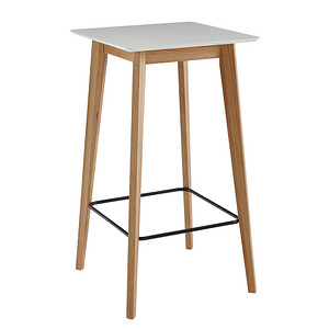 WOHNLING Bistrotisch weiß 60,0 x 60,0 x 110,0 cm von Wohnling