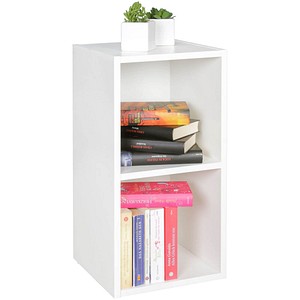 WOHNLING Bücherregal weiß 30,0 x 30,0 x 60,0 cm von Wohnling