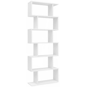 WOHNLING Bücherregal weiß 70,0 x 23,5 x 190,5 cm von Wohnling