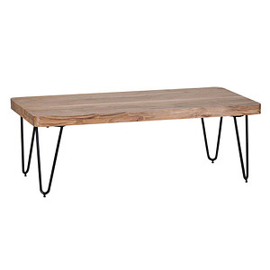 WOHNLING Couchtisch Holz akazie 115,0 x 60,0 x 40,0 cm von Wohnling