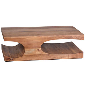 WOHNLING Couchtisch Holz akazie 118,0 x 70,0 x 38,0 cm von Wohnling