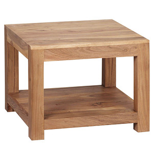 WOHNLING Couchtisch Holz akazie 60,0 x 60,0 x 45,0 cm von Wohnling