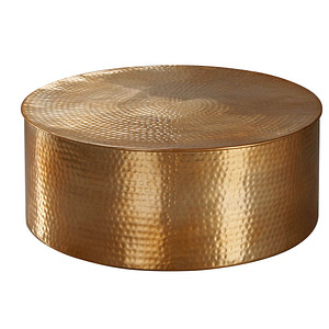 WOHNLING Couchtisch Metall gold 75,0 x 75,0 x 31,0 cm von Wohnling