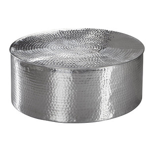 WOHNLING Couchtisch Metall silber 75,0 x 75,0 x 31,0 cm von Wohnling