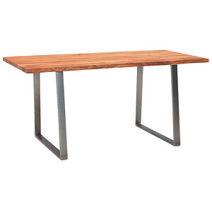 WOHNLING Esstisch akazie rechteckig, Trapez-Gestell chrom, 120,0 x 60,0 x 76,0 cm WOHNLING Esstisch akazie rechteckig, Trapez-Gestell chrom, 120,0 x 60,0 x 76,0 cm von Wohnling