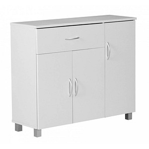 WOHNLING Kommode, WL1.334 weiß 90,0 x 30,0 x 75,0 cm von Wohnling