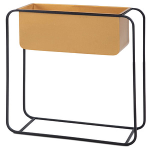 WOHNLING Pflanzenständer Metall gold rechteckig 60,0 x 60,0 cm von Wohnling