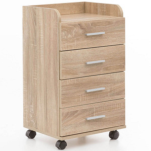 WOHNLING Rollcontainer sonoma-eiche 4 Auszüge 40,0 x 33,0 x 70,5 cm WOHNLING Rollcontainer sonoma-eiche 4 Auszüge 40,0 x 33,0 x 70,5 cm von Wohnling