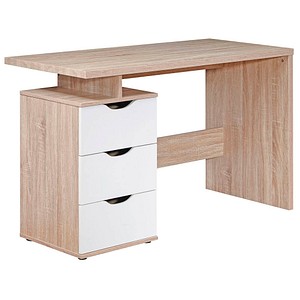 WOHNLING Schreibtisch sonoma-eiche rechteckig, C-Fuß-Gestell eiche 120,0 x 53,0 cm WOHNLING Schreibtisch sonoma-eiche rechteckig, C-Fuß-Gestell eiche 120,0 x 53,0 cm von Wohnling