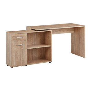 WOHNLING Schreibtisch sonoma-eiche rechteckig, Wangen-Gestell eiche 120,0 x 106,5 cm WOHNLING Schreibtisch sonoma-eiche rechteckig, Wangen-Gestell eiche 120,0 x 106,5 cm von Wohnling
