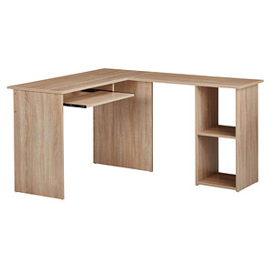 WOHNLING Schreibtischkombination 140 cm sonoma Schreibtisch sonoma-eiche L-Form, Wangen-Gestell eiche 140,0 x 120,0 cm WOHNLING Schreibtischkombination 140 cm sonoma Schreibtisch sonoma-eiche L-Form, Wangen-Gestell eiche 140,0 x 120,0 cm von Wohnling