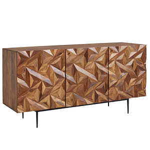 WOHNLING Sideboard, WL6.562 sheesham 144,0 x 47,0 x 72,0 cm von Wohnling