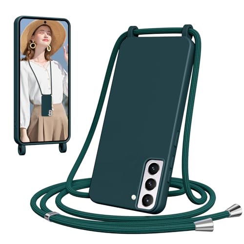 Woijrly Handykette für Samsung Galaxy S21 FE Hülle mit Band, Weiche TPU Silikon Necklace Handyhülle mit Abnehmbar Kordel, Verstellbar, Stossfest Handy Schutzhülle für Samsung Galaxy S21FE, Grün Woijrly Handykette für Samsung Galaxy S21 FE Hülle mit Band, Weiche TPU Silikon Necklace Handyhülle mit Abnehmbar Kordel, Verstellbar, Stossfest Handy Schutzhülle für Samsung Galaxy S21FE, Grün von Woijrly