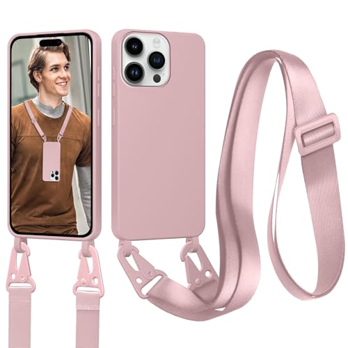 Woijrly Kompatibel mit iPhone 14 Pro Handykette Hülle, Necklace Handyhülle für iPhone 14 Pro mit zum Umhängen Kordel Schnur, Stoßfest Weich TPU Silikon Schutzhülle Case mit Band, Rosa Woijrly Kompatibel mit iPhone 14 Pro Handykette Hülle, Necklace Handyhülle für iPhone 14 Pro mit zum Umhängen Kordel Schnur, Stoßfest Weich TPU Silikon Schutzhülle Case mit Band, Rosa von Woijrly