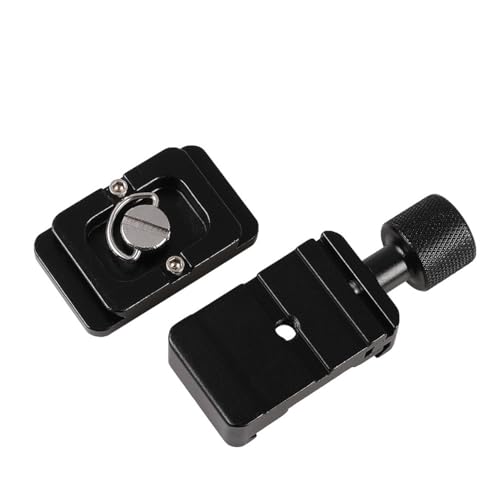 Schnellwechselplatte Klemmadapter, Kamera Einstellbare Klemme mit 1/4 Zoll Schraube Bubble Level, Schnellwechselplatte DSLR Kamera Einbeinstativ Stabilisator Kompatibel mit ARCA Swiss Stativ Kugelkopf Schnellwechselplatte Klemmadapter, Kamera Einstellbare Klemme mit 1/4 Zoll Schraube Bubble Level, Schnellwechselplatte DSLR Kamera Einbeinstativ Stabilisator Kompatibel mit ARCA Swiss Stativ Kugelkopf von Wokyo